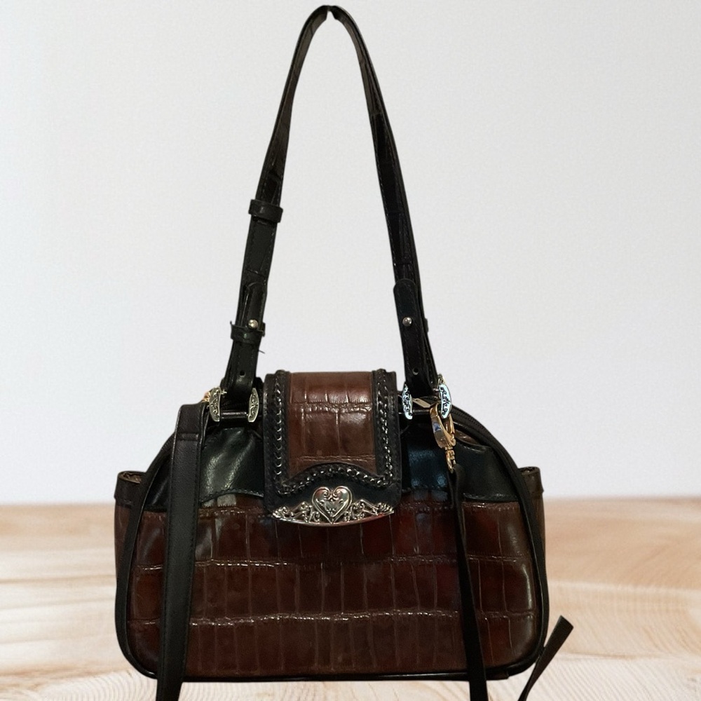 MC Marc Chantel Vintage Embossed Leather Bag
